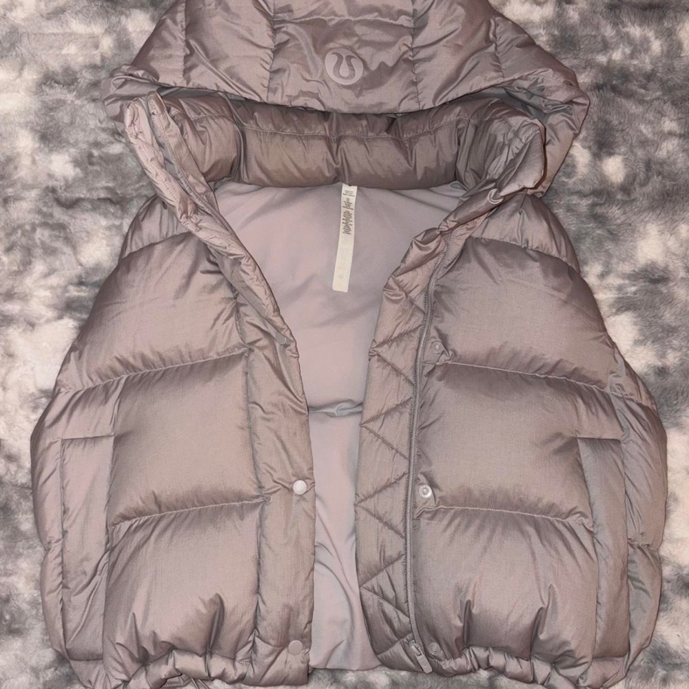lululemon athletica light purple/gray Hooded Vest